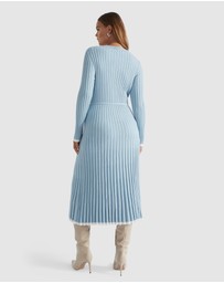 Seed Heritage - Pleated Knit Midi Dress
