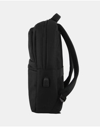 Pierre Cardin - Pierre Cardin Nylon Travel & Business Backpack with Built-in USB Port