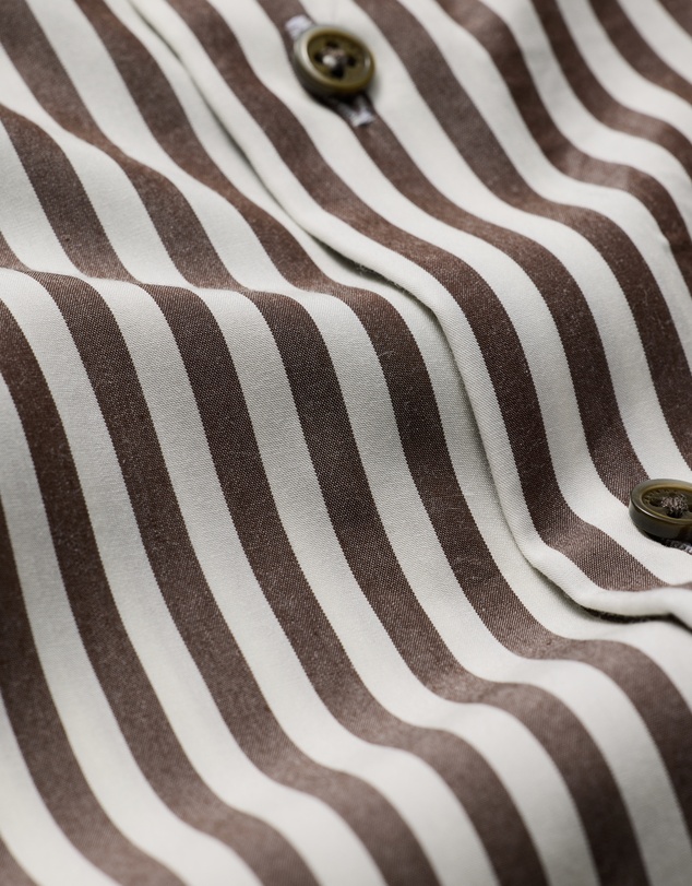 Calibre - Fluid Stripe Shirt Chocolate
