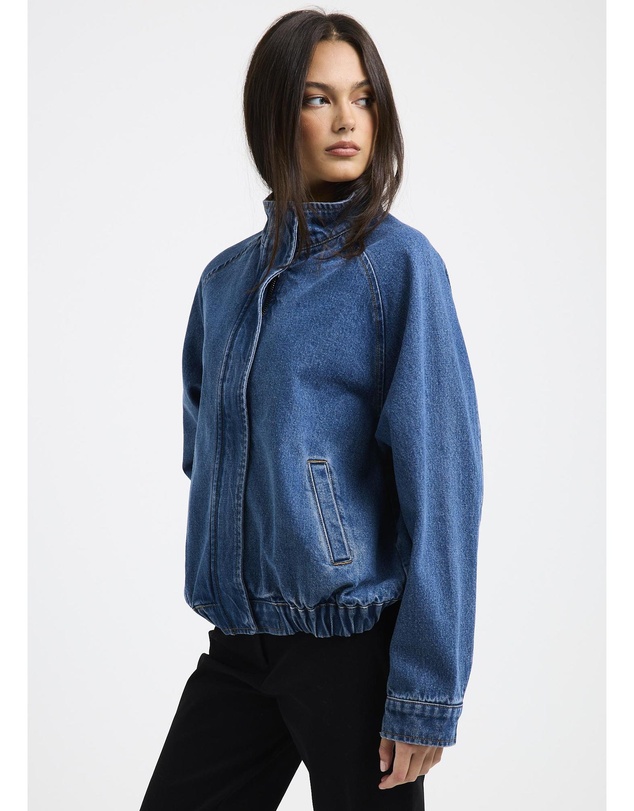 Insight - Talia Denim Funnel Jacket