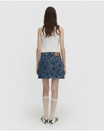 Marimekko - Maridenim Ruudut Unikko Skirt