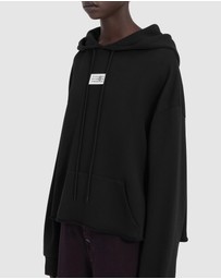 MM6 Maison Margiela - Brand Patch Hooded Sweatshirt