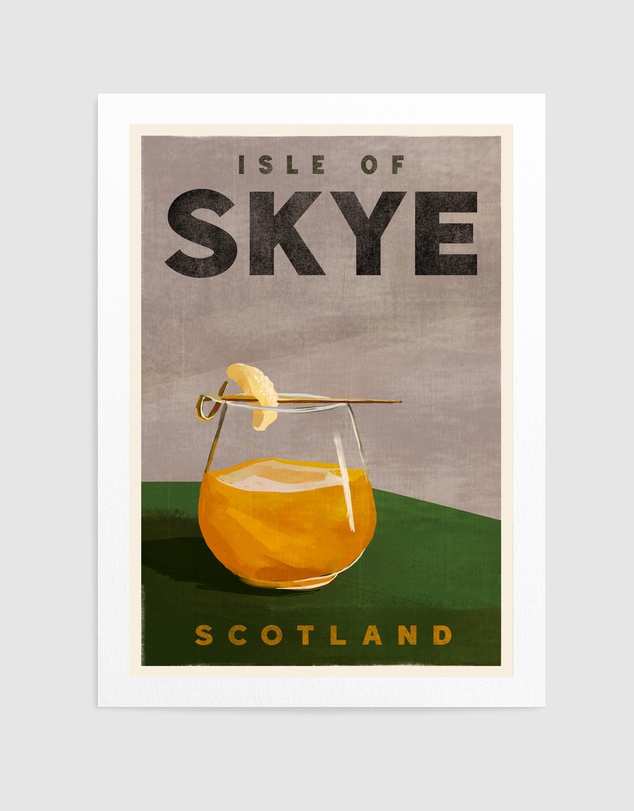 Olive et Oriel - Isle Of Skye Scotland Scotch Cocktail by The Whiskey Ginger Art Print
