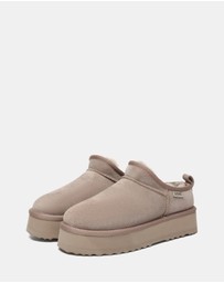 EVERAU - Australian Shepherd Ugg Nano Classic Platform Cow Suede Upper UGG Boots