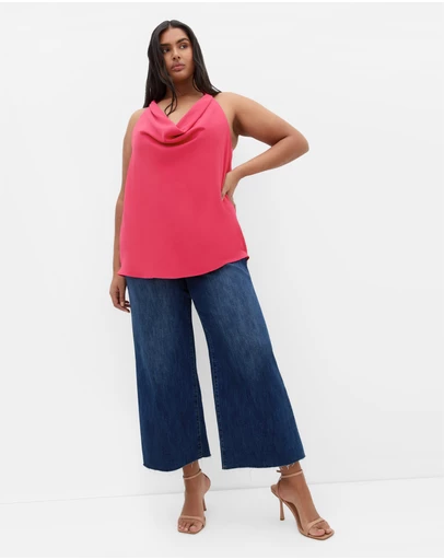 City Chic - Chloe Cowl Neck Top