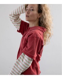 Found - Double Layer Stripe Tee