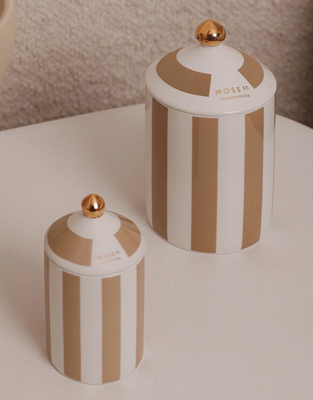 Moss St Fragrances - Patchouli, Pear & Oud Ceramic Candle 360g