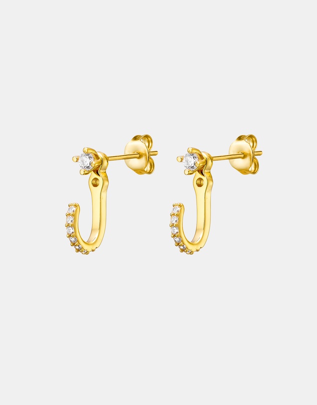 Zoe Olivia - 14K Gold Vermeil Cubic Zirconia Hook Ear Jacket