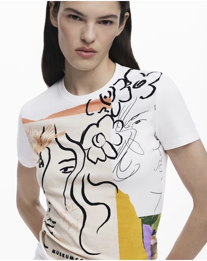 Desigual - Arty print T-shirt