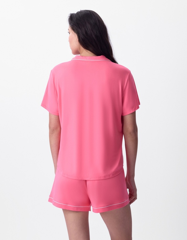 Bras N Things - Emilia Short Sleeve Top - Hot Pink