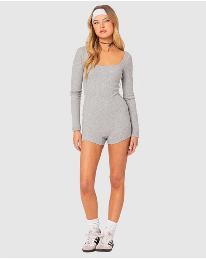 EDIKTED - Nolan Open Back Romper
