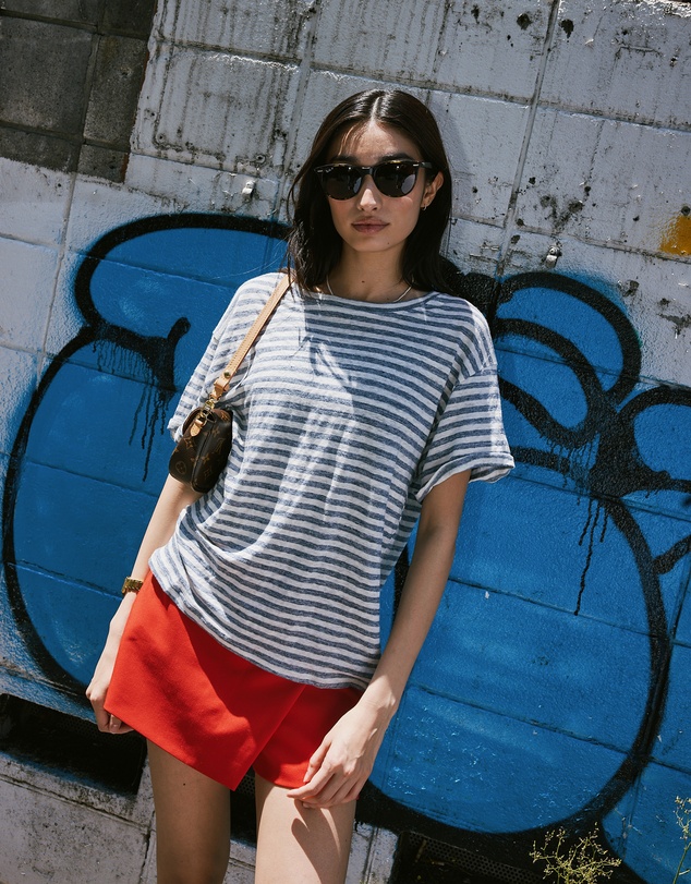 CAMIXA - Francy Linen Jersey T-Shirt Top
