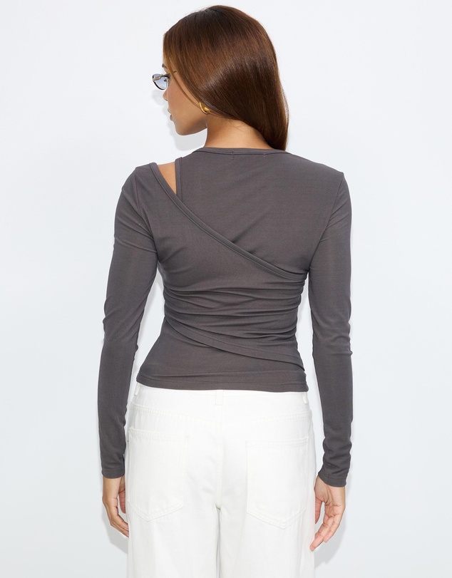 Dazie - Lucy LS Cutout Top