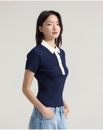 Oxford - Monique Rib Polo Knit