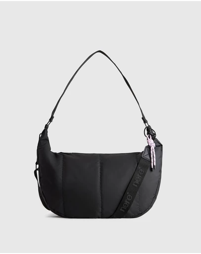 Nere - Coated Crescent Sling Bag