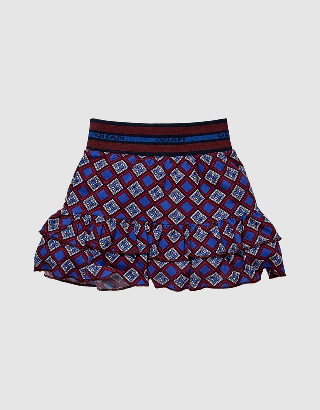 Quapi - Kornelia Retro AOP Ruffle Skirt - Kids-Teens