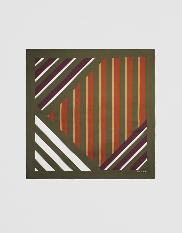 Country Road - Silk Multi Stripe Scarf