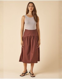 CAMIXA - Mare Cotton Midi Skirt
