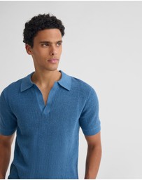 Oxford - Huck Lined Knitted Polo