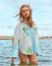 SMWR. by The Somewhere Co - Swan Lake Oversized Long Sleeve Shirt