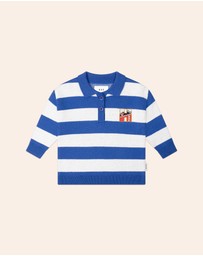 Huxbaby - Slouchy Knit Polo - ICONIC EXCLUSIVE - Babies-Kids
