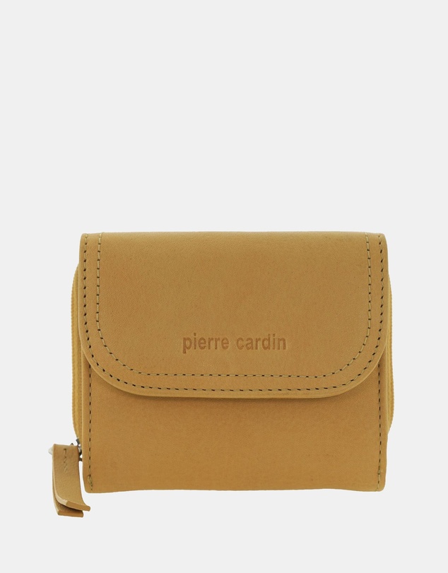 Pierre Cardin - Pierre Cardin Ladies Leather Tri-Fold Tab Wallet