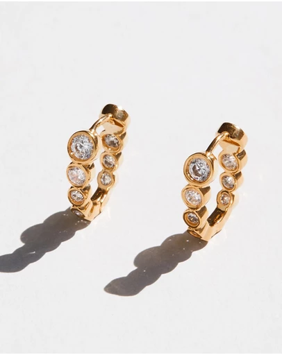 SAINT VALENTINE - Crescendo Oval Hoops - Gold