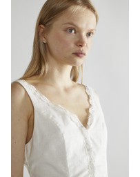 Glamorous - Button through tie back top