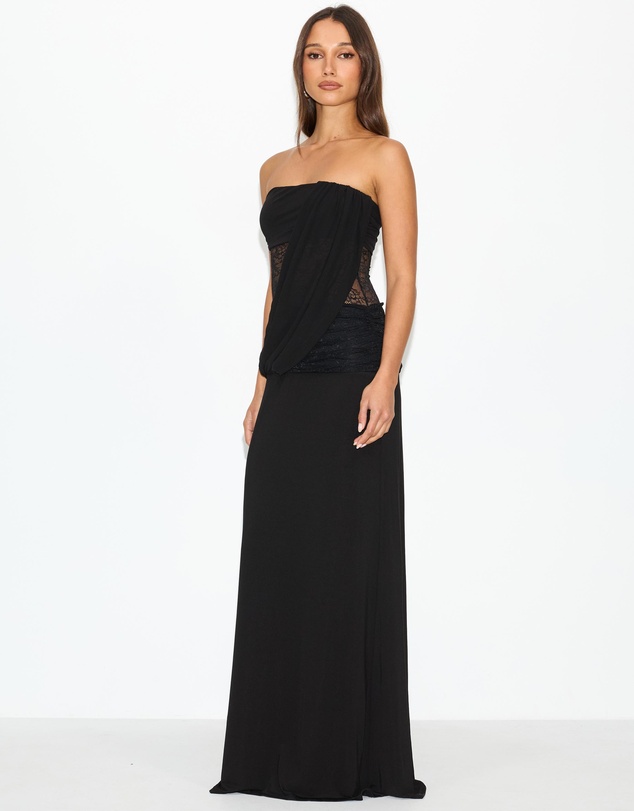 Dazie - Chiara Lace Strapless Maxi Dress