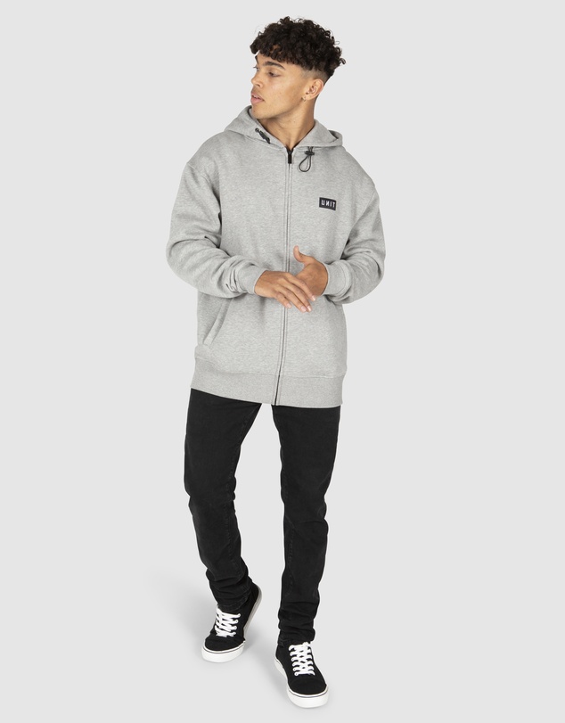 UNIT - UNIT Stack Mens Zip Thru Hoodie