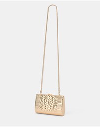 Forever New - Mariam Metal Texture Clutch