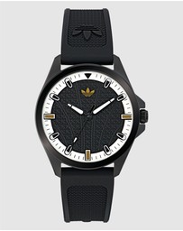 adidas Originals - Originals Iconic One 40mm IP Black Steel Silicone Watch