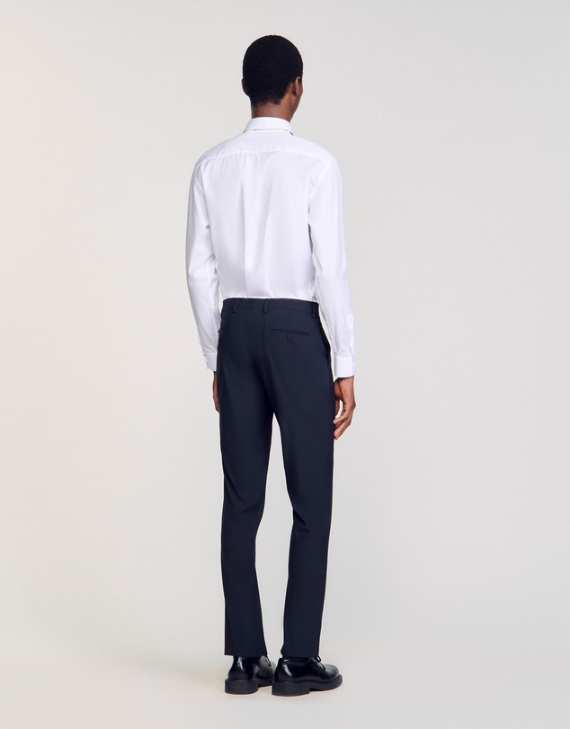 Sandro - Formal Destructure Wool Stretch Pants