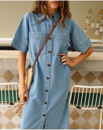 Ceres Life - Ava Short Sleeve Midi Dress