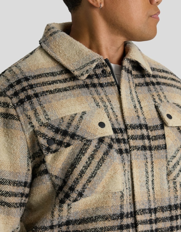 Johnny Bigg - Padded Check Zip Thru Jacket