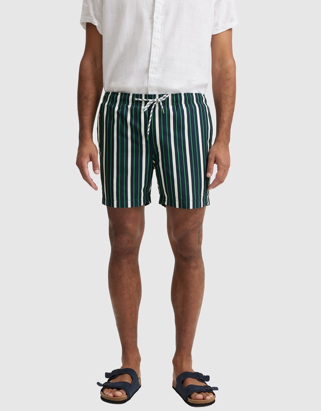 Country Road - Multi Stripe Recycled Polyester Swim Short