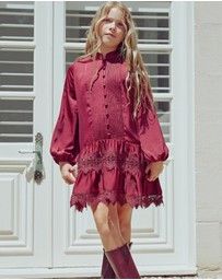 Bardot Junior - Anie Satin Shirt Dress - Kids-Teens