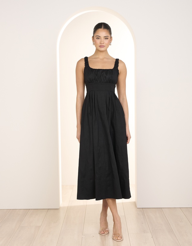 Jeanette A-line Midi Dress by Pilgrim Online | THE ICONIC | Australia