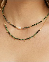 Arms Of Eve - Mila Gemstone Necklace - Clinozoisite