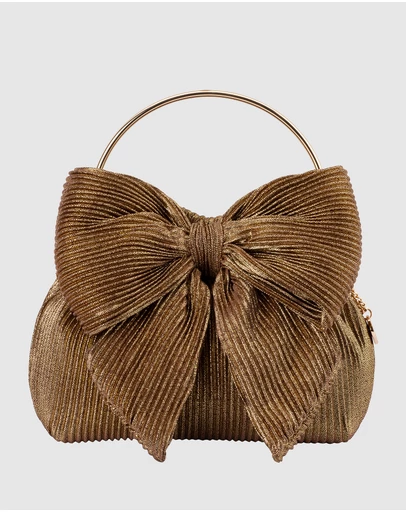 Olga Berg - Elise Pleated Top Handle