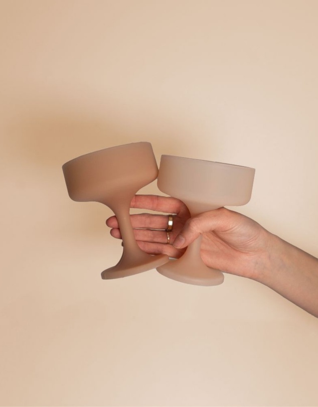 porter green - mecc | silicone unbreakable cocktail glasses