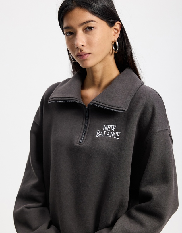 New Balance - Trackside Fleece Half Zip Sweat