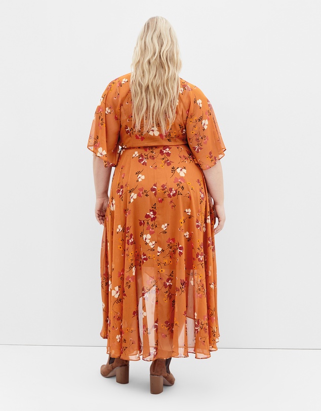 City Chic - Enthral Maxi Print Dress