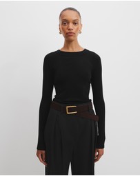 Country Road - Merino Wool Silk Long Sleeve Knit