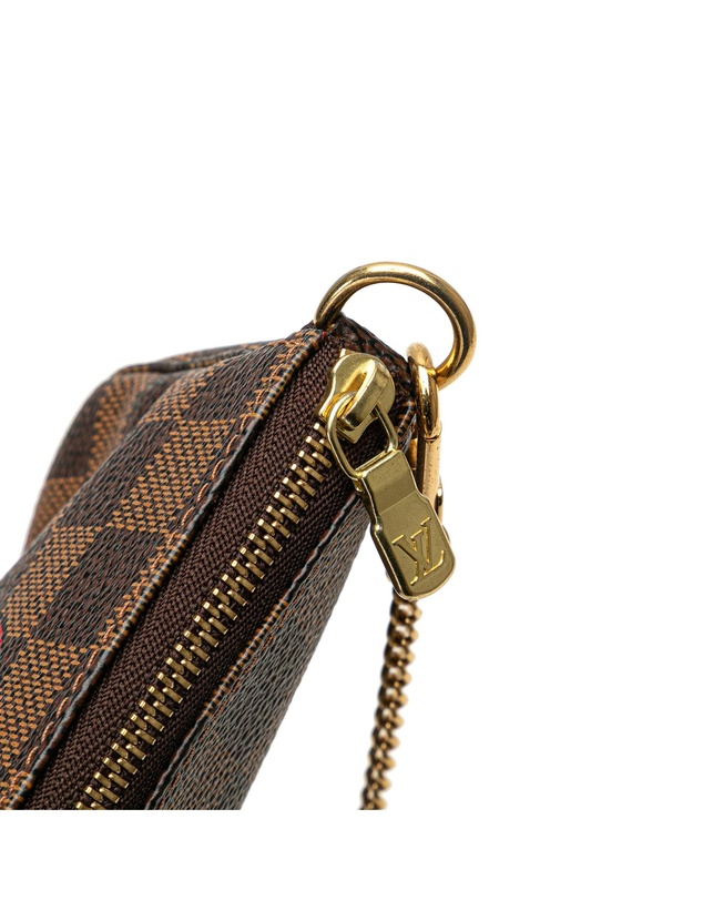 Pre-Loved by Azura Reborn - Pre-Loved louis vuitton Compact Accessory with Checkered Pattern and Embellished Patch