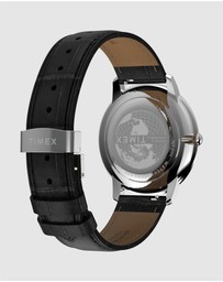 TIMEX - Waterbury Metropolitan Sub-Second 39mm Leather Strap Watch