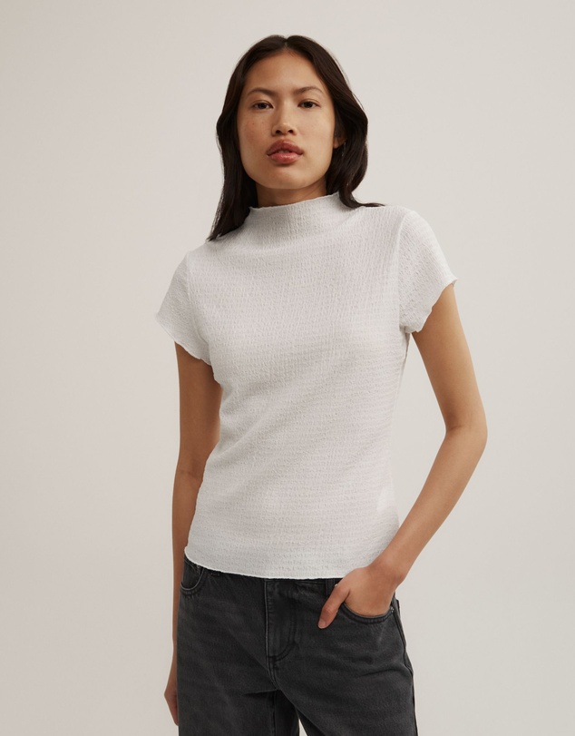 Witchery - High Neck Textured T-shirt