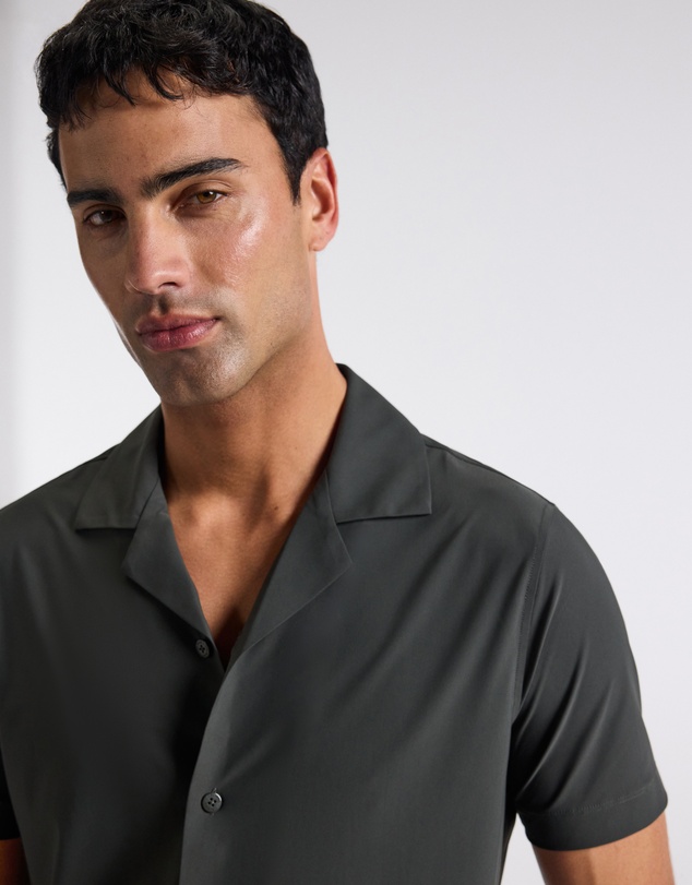 Calibre - Performance Cuban Collar Shirt Khaki