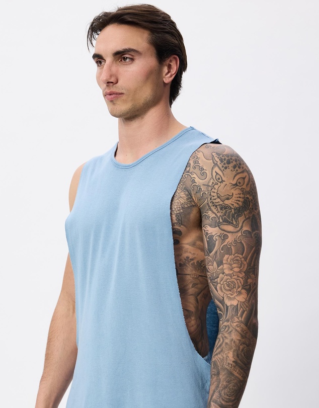 Surrounded By Ghosts - The Titanium Rib Knit Muscle T-Shirt