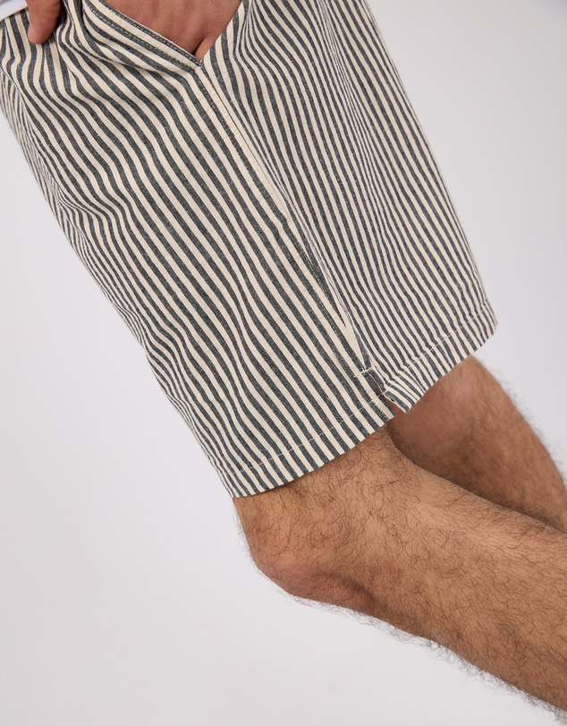 Silent Theory - Stripe Linen Shorts